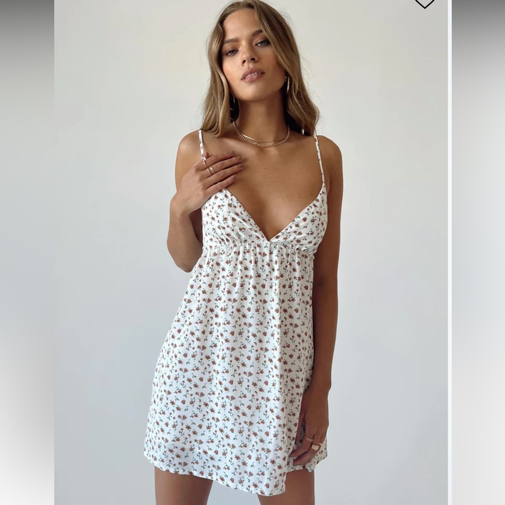 Princess Polly Koko Mini Dress White Floral